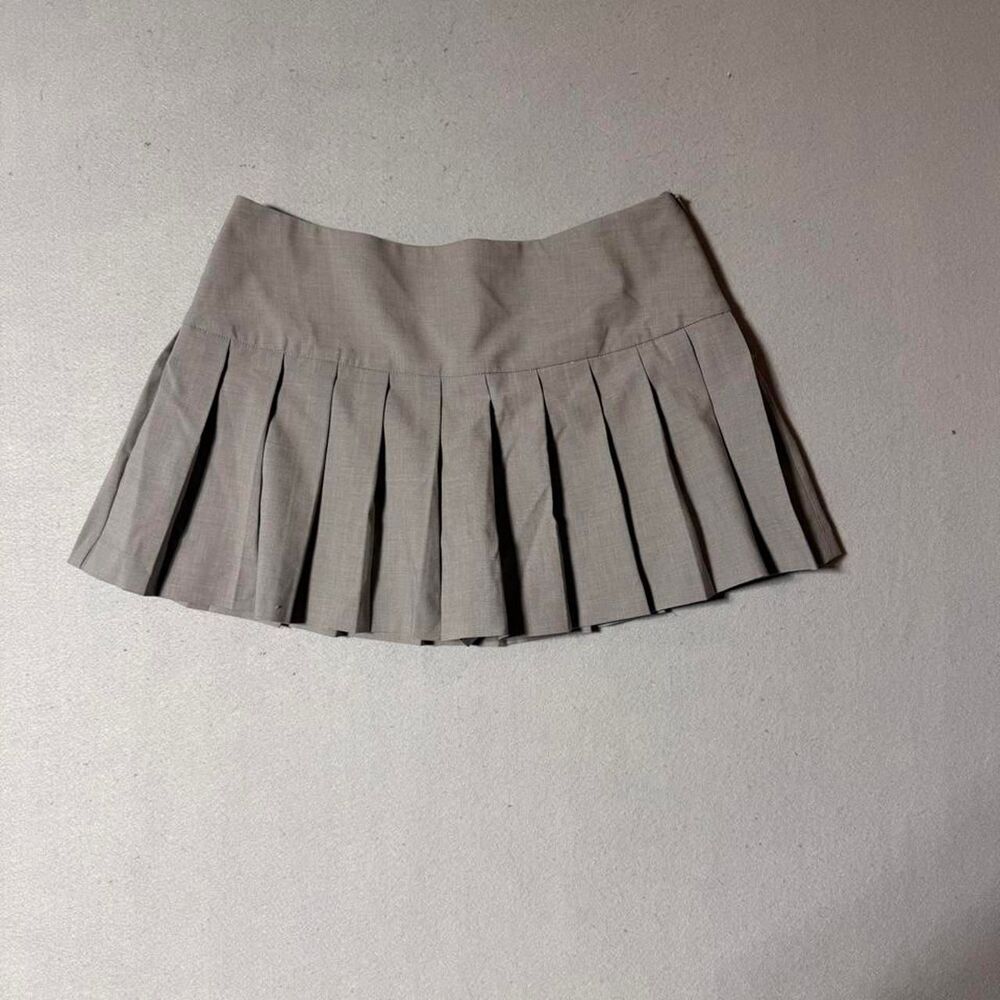 Zara Women's Grey and Cream Skirt